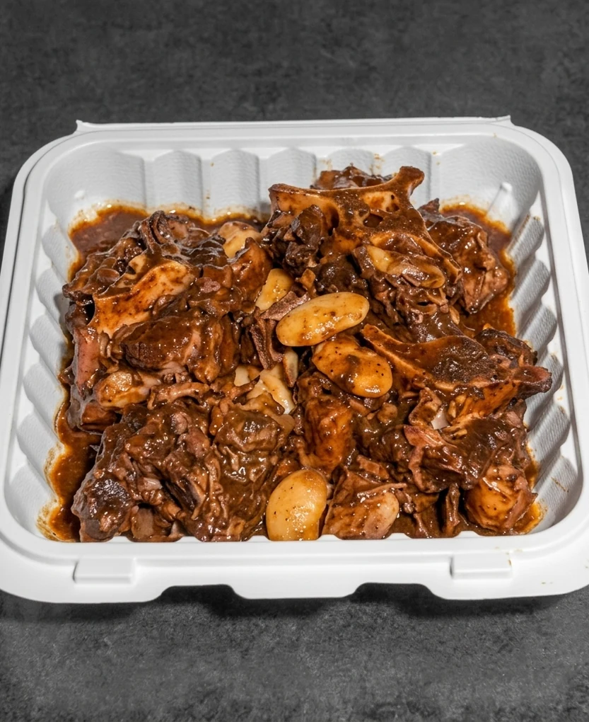 Slow-cooked Jamaican oxtail at Twin Dem Kitchen London Ontario